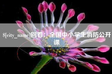 石嘴山回看：全国中小学生消防公开课