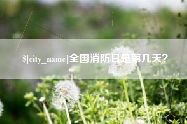 石嘴山全国消防日是第几天？