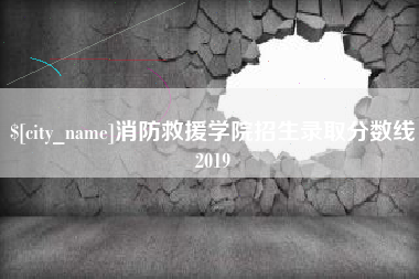 石嘴山消防救援学院招生录取分数线2019