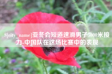 石嘴山亚冬会短道速滑男子5000米接力-中国队在这场比赛中的表现