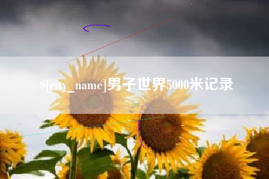 石嘴山男子世界5000米记录
