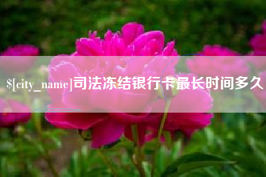 石嘴山司法冻结银行卡最长时间多久