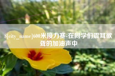 石嘴山600米接力赛-在同学们震耳欲聋的加油声中