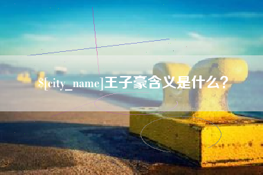 石嘴山王子豪含义是什么？
