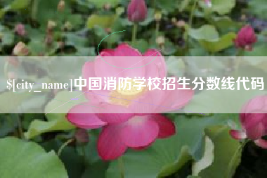 石嘴山中国消防学校招生分数线代码