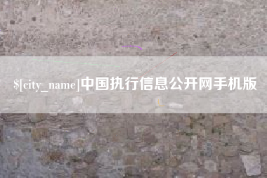 石嘴山中国执行信息公开网手机版