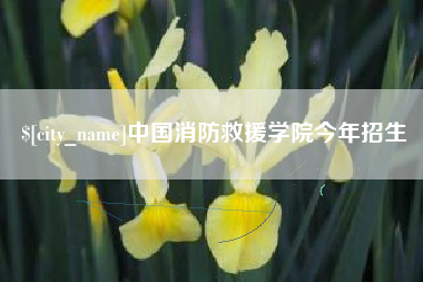 石嘴山中国消防救援学院今年招生