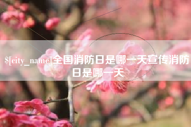 石嘴山全国消防日是哪一天宣传消防日是哪一天