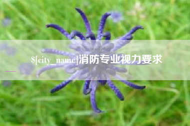石嘴山消防专业视力要求