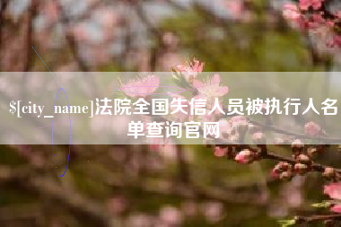 石嘴山法院全国失信人员被执行人名单查询官网
