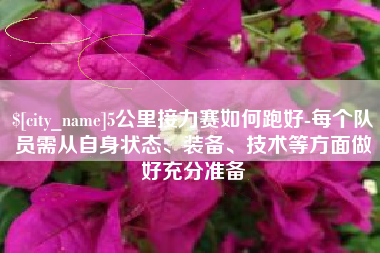 石嘴山5公里接力赛如何跑好-每个队员需从自身状态、装备、技术等方面做好充分准备