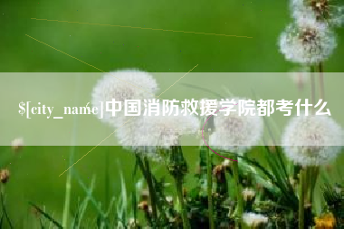 石嘴山中国消防救援学院都考什么