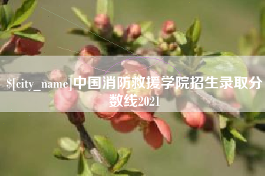 石嘴山中国消防救援学院招生录取分数线2021