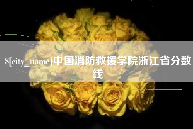 石嘴山中国消防救援学院浙江省分数线