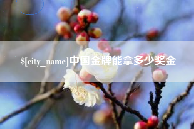 石嘴山中国金牌能拿多少奖金