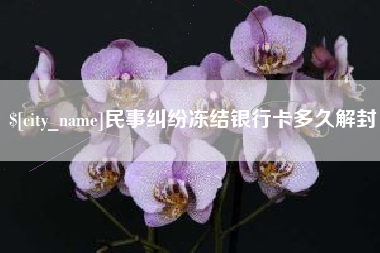 石嘴山民事纠纷冻结银行卡多久解封
