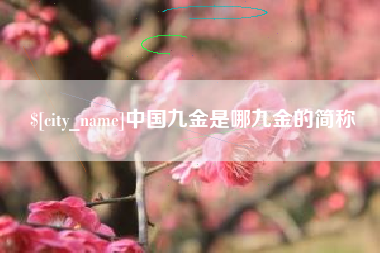 石嘴山中国九金是哪九金的简称