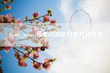 石嘴山每年的消防日是几月几号