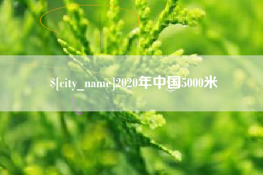 石嘴山2020年中国5000米
