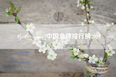 石嘴山中国金牌排行榜2024