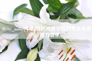 石嘴山中国消防救援学院对考生身高、视力要求