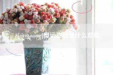 石嘴山奥运连冠是什么意思
