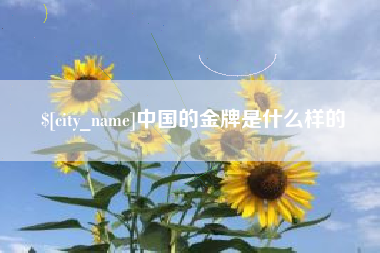 石嘴山中国的金牌是什么样的