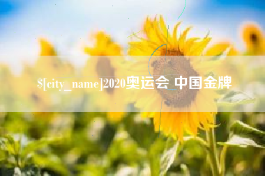石嘴山2020奥运会 中国金牌