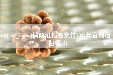 石嘴山消防证报考条件2024年官网烟台福山